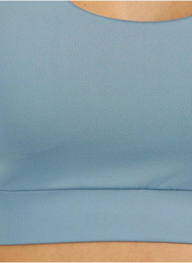 Dual Tear Drop Back Detail Sports Bra