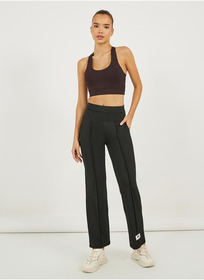 Dual Tear Drop Back Detail Sports Bra
