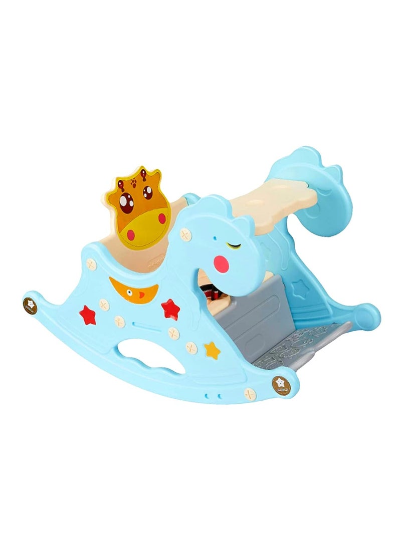 MOTHERS Love Baby Rocking Chair Horse for Kids Toddlers ChairPlastic Rocking Ride Chair Indoor and Outdoor for Boy and Girls 8 Months 3 Years Boys and Girls Blue