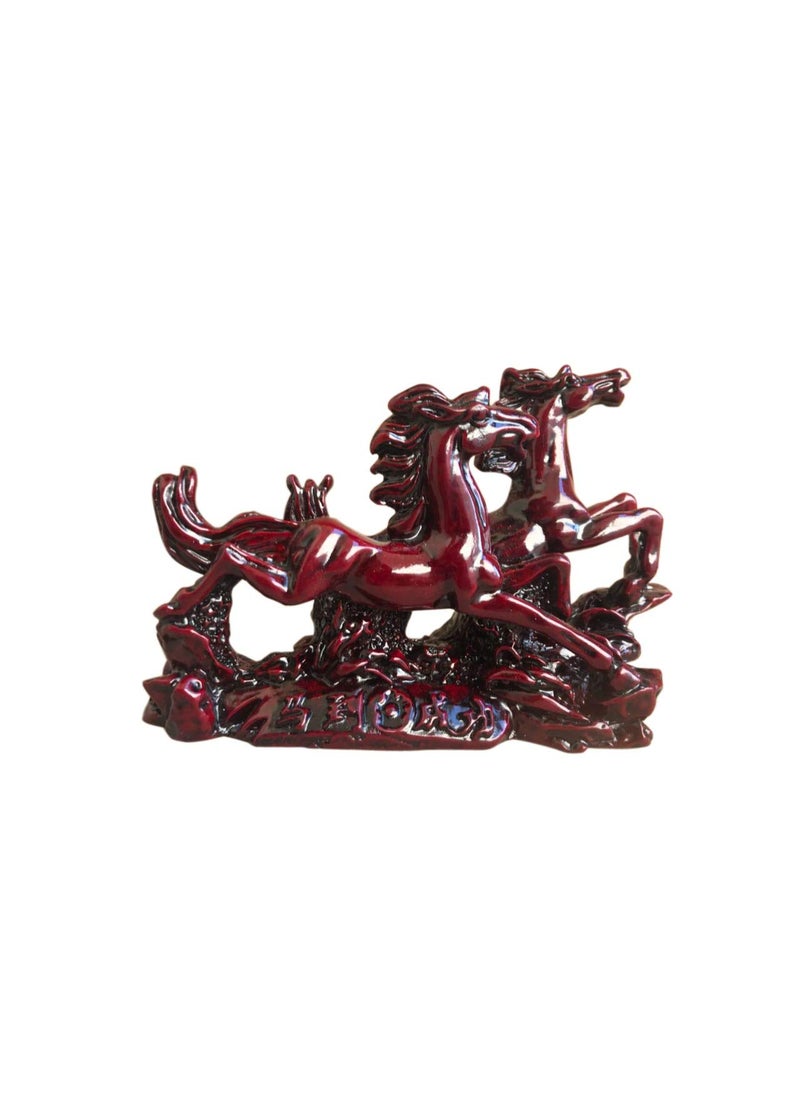 Ryme VastuFeng Shui Two Running Horses for Positive EnergyGood Luck and Financial Gain