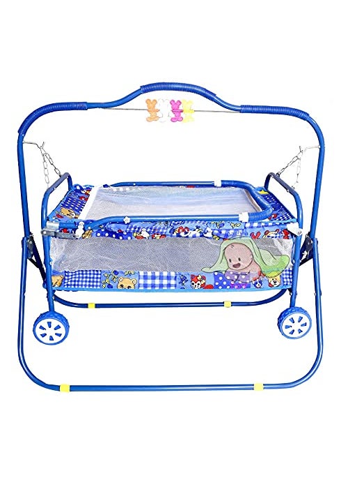 BACHAA JI TOY Kids jhulla for Baby 0 to 12 Months Sleeping Baby jhulla New Born Baby Blue