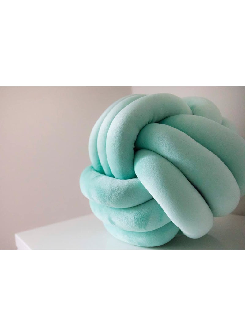 JigglyPoo Baby BallBaby Play BallBaby ToyPillow Woven PillowColor ChoiceHome Sofa Nursery Decoration Home Warming Gift Knot Ball Green