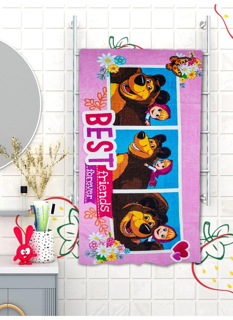 Athom Living Mash The Bear Kids Bath Towel 350 GSM 60x120 cm