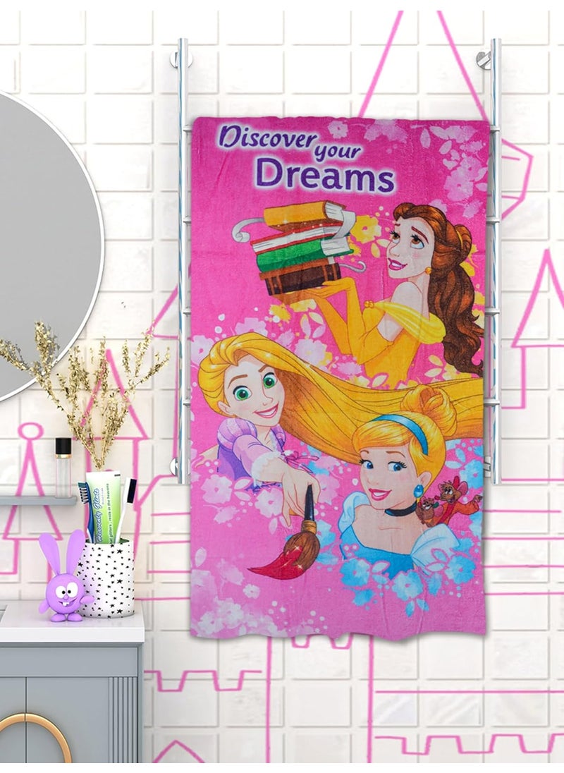Athom Living Kids Bath Towel Kids Bath Towel 350 GSM 60x120 cm Pink in Color