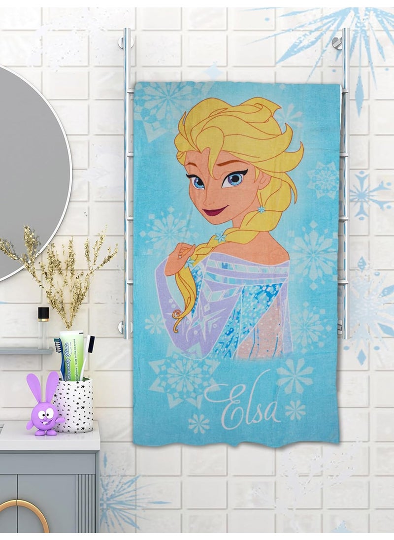 Athom Living Disney Frozen Elsa Themed Kids Bath Towel
