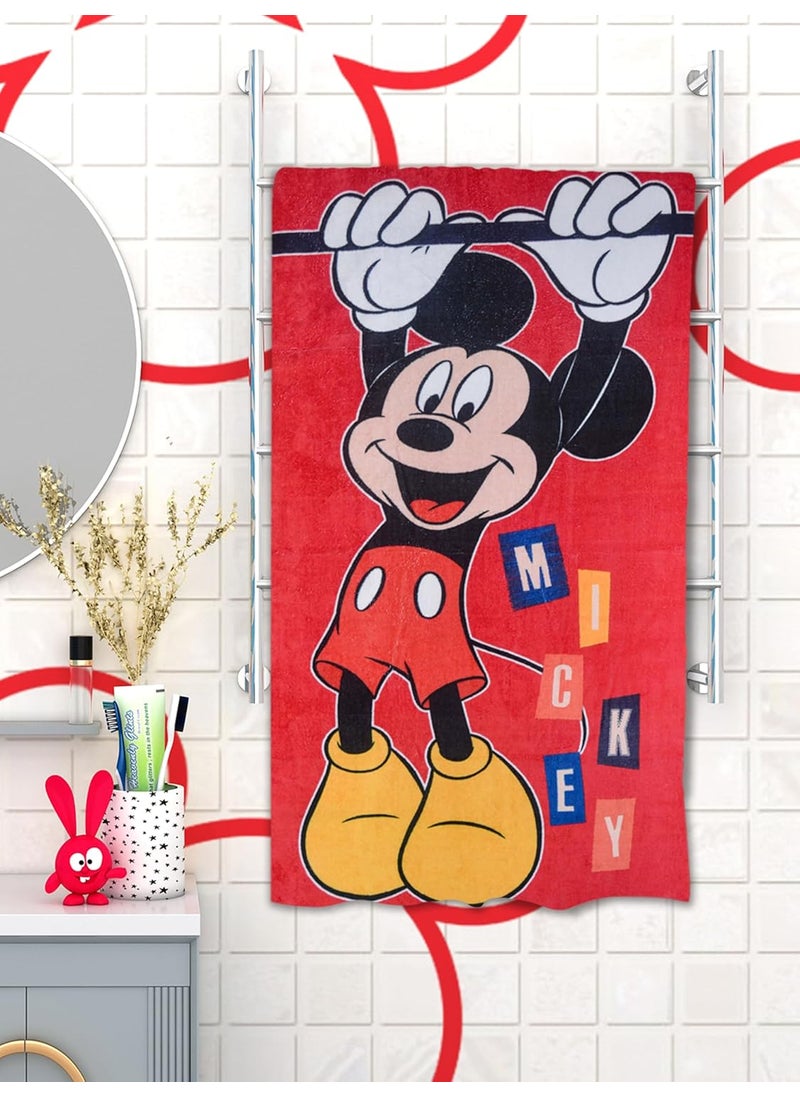 Athom Living Disney Hanging 350 GSM 100 Cotton Kids Bath Towel 60x120 cm