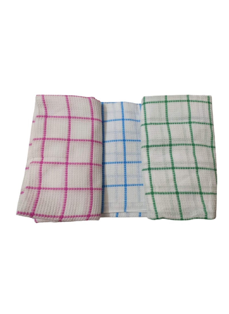 bath towels Men and Womens Khadi Cotton Checked Bath Towel 60x 30 inches150 x 75 cm Large Size SAAA131 Pack of 3