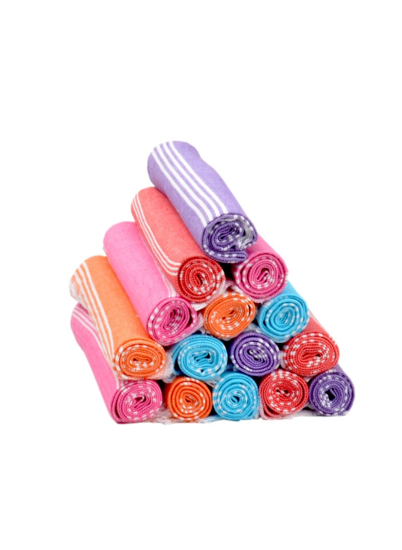 SathyaQuickdryHand Towel Set of 10 Pcs