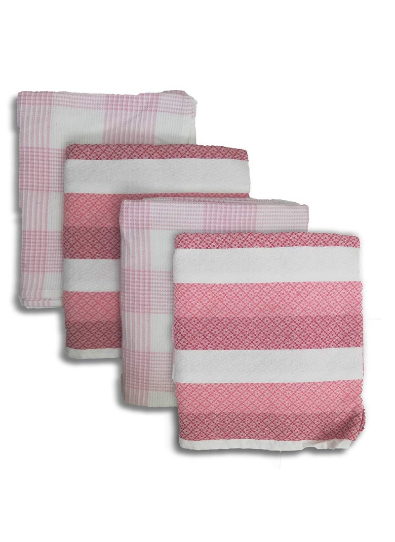 Athom Living Light Weight Cotton Premium Bath Towel 75x150 cm Pack 4 S3