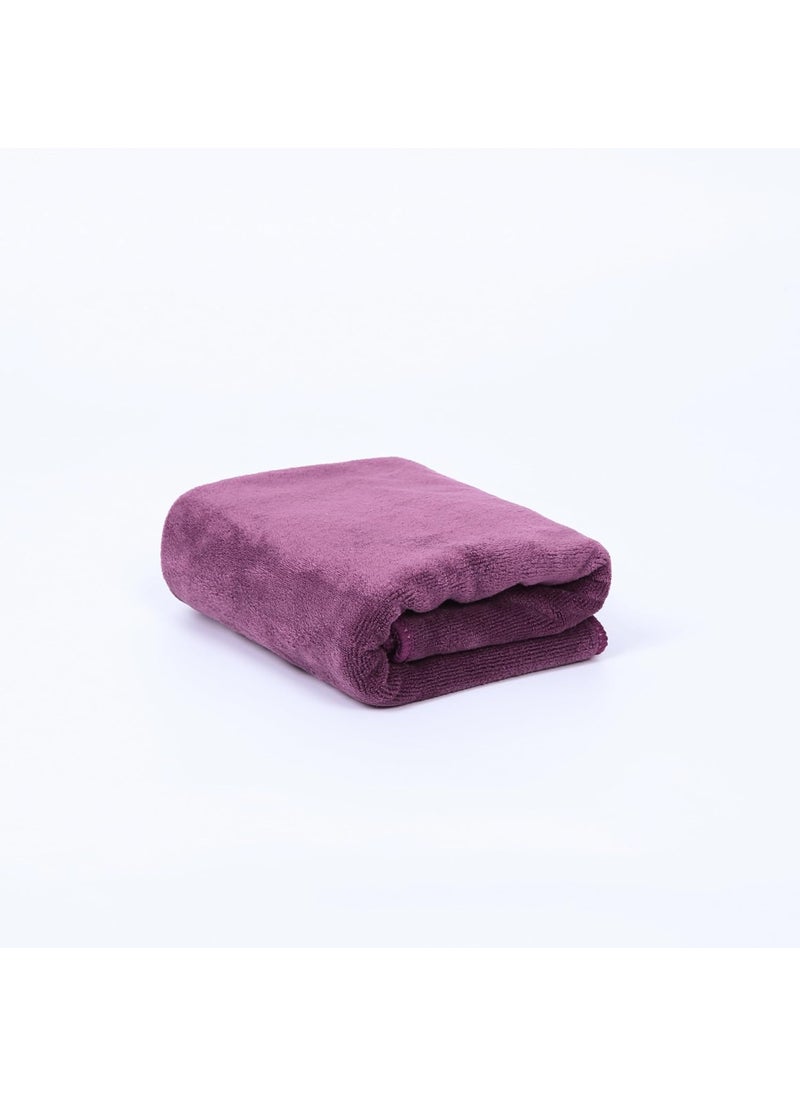 HOUSSE Microfiber Bath Towel Coral Large 550 GSM Bath Towel Extra Soft Plush High Absorbent and Quick Dry Bath Towel for Women Kids Lightweight Durable 75 150 cm Wine