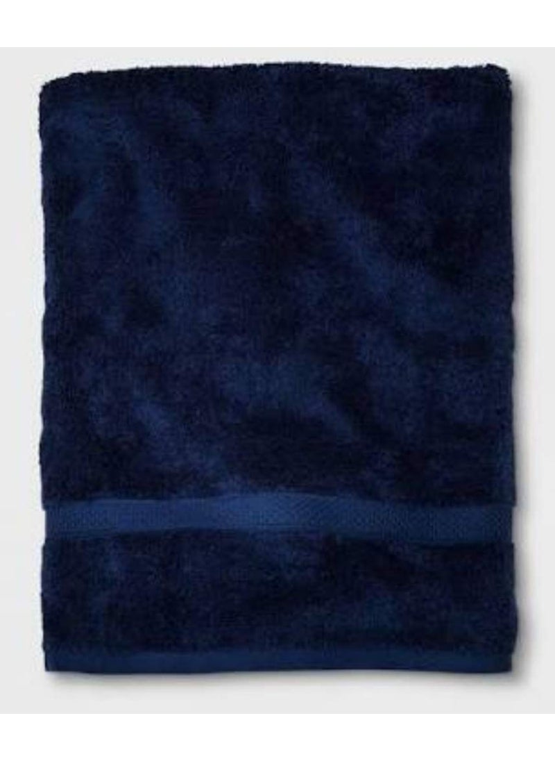 OMAJA HOME Bath Towel 900 GSM Zero Twist Egyptian Cotton Extra Large 40 x 60 Inches Blue