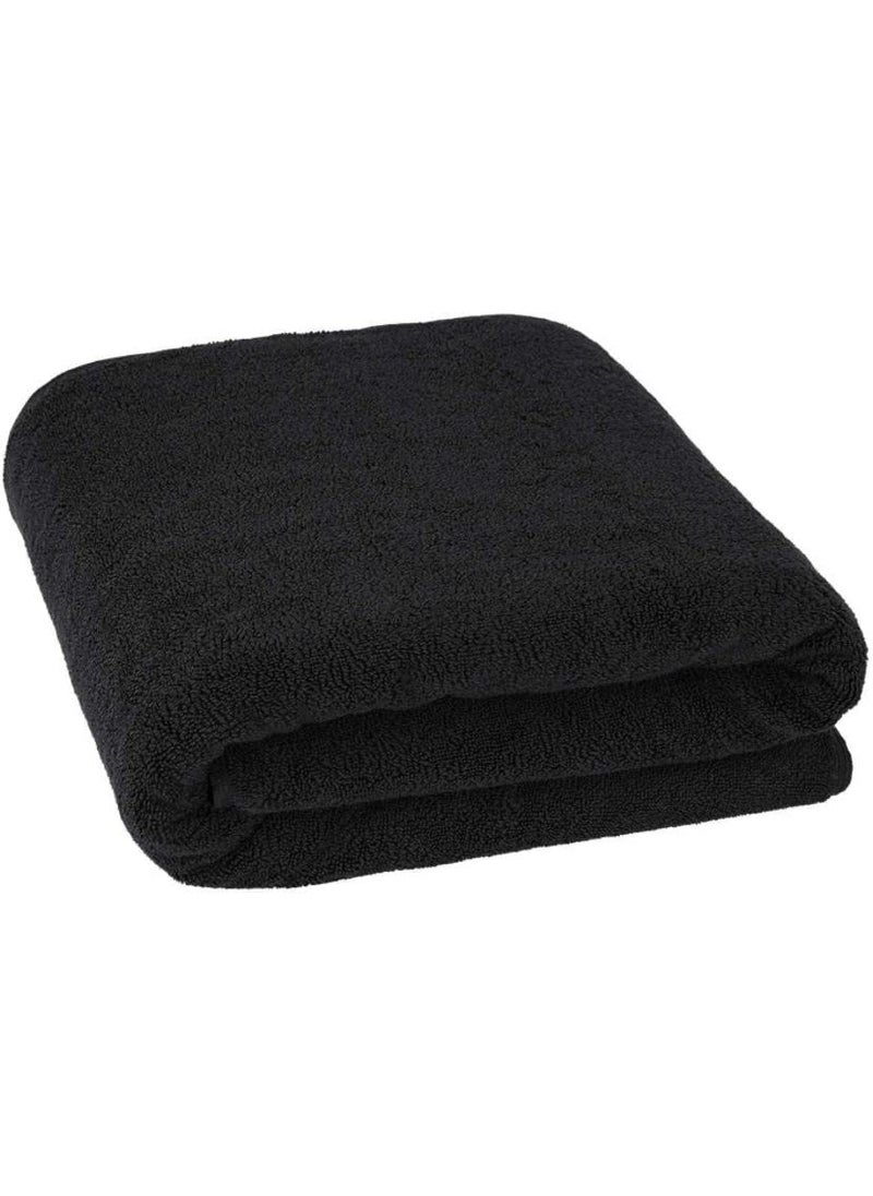 OMAJA HOME Bath Towel 900 GSM Zero Twist Egyptian Cotton Extra Large 40 x 60 Inches Black