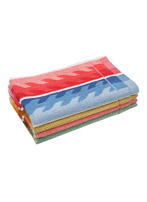 JENNY DENIAL 100 Cotton 400 GSM Hand Towel Set of 6 Soft Size 1421 Inch Multicolor