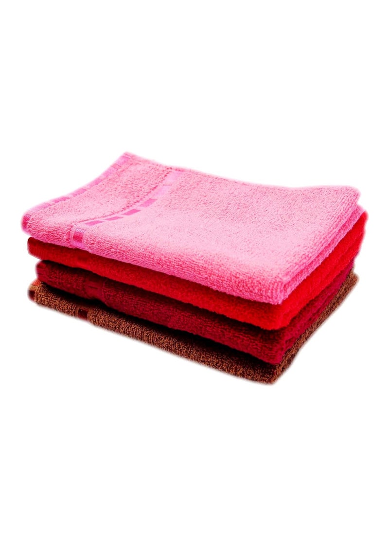 Space Fly Microfiber Hand Towel for Wash Basin Small Towel for Face and Hand Face Towel for Women Hand Towel Set of 4 Size 30 x 45