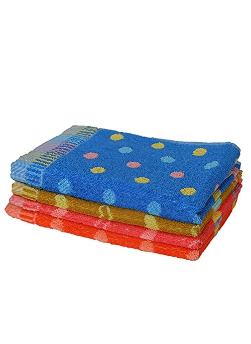 JENNY DENIAL 100 Cotton Hand Towels Set of 12 Soft 400 GSM Multi Color Size 14 21 Inch