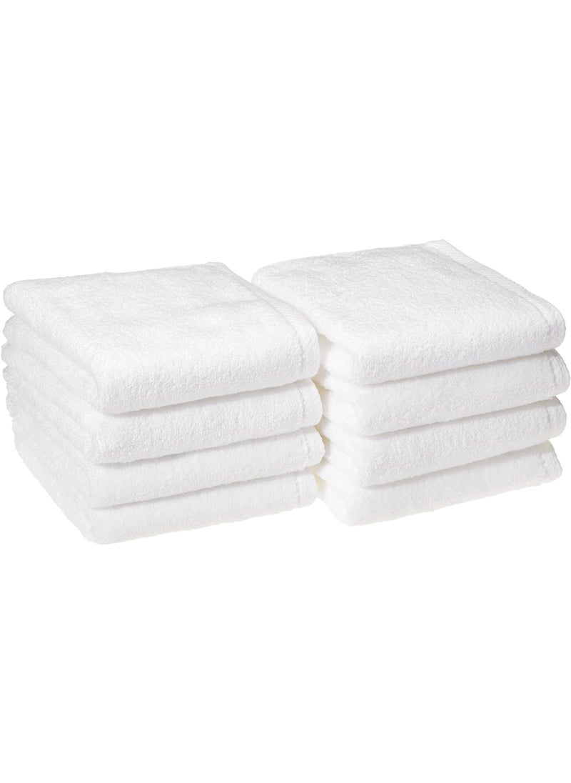 AYUS Luxury White Hand Towels Soft Circlet Egyptian Cotton Highly Absorbent Hotel Spa Bathroom Towels Collection 16 x 24 Inch Pack of 6