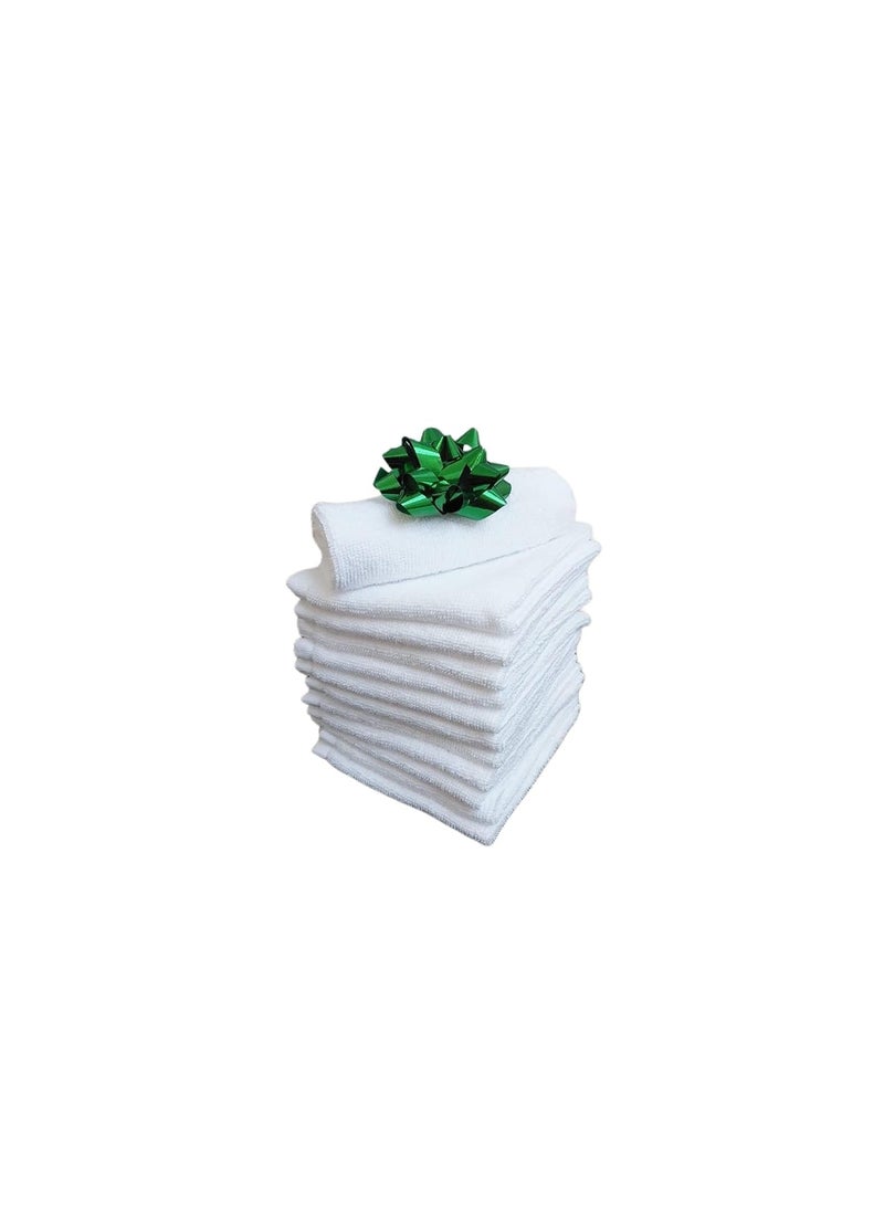 A to Z Premium White Washcloths Soft Cotton Washcloths Ideal for Everyday Use face Towels Hand Towels wash Cloths for Showering Bathroom White washcloths 12 Pack