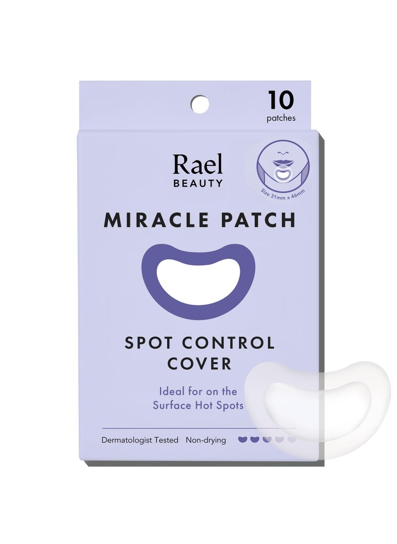 Rael Pimple Patches, Miracle Spot Control Cover - Hydrocolloid Acne Patch, Strips for Zits and Blemish, Korean Skin Care, Vegan, Cruelty Free (10 Count)