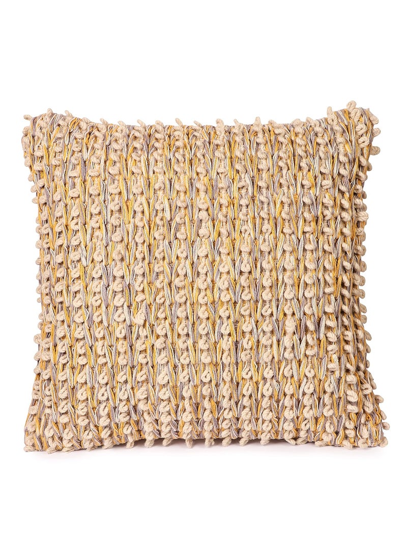 Nomaadi Handmade Embroidered Chrysler Boho MultiColor Decorative Throw PillowCushion Cover Navratri
