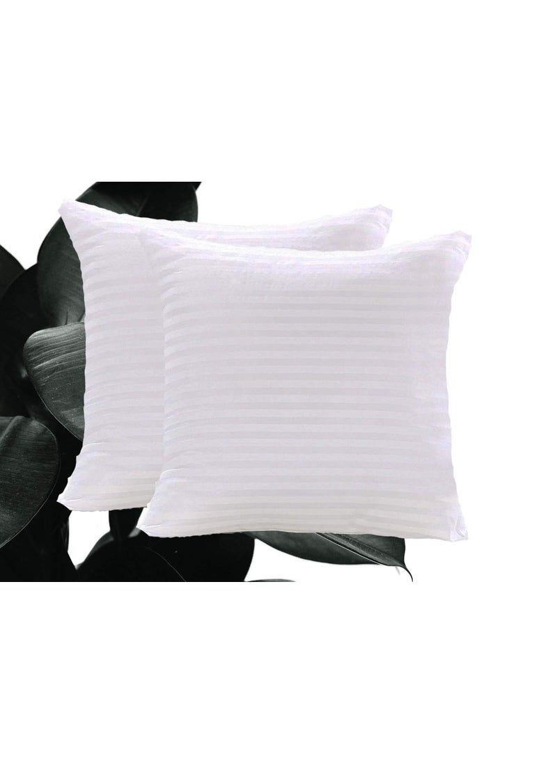 JDX Soft Fiber Bombay Dyening White Cushion 22X22Inches Set of 2
