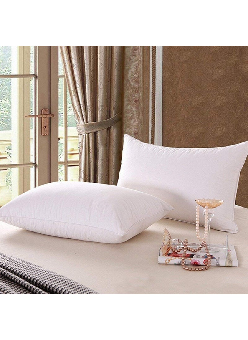 THE HOME STYLE Cotton Vaccum White Cushion Fillers Set of 2 20 x 20 INCH