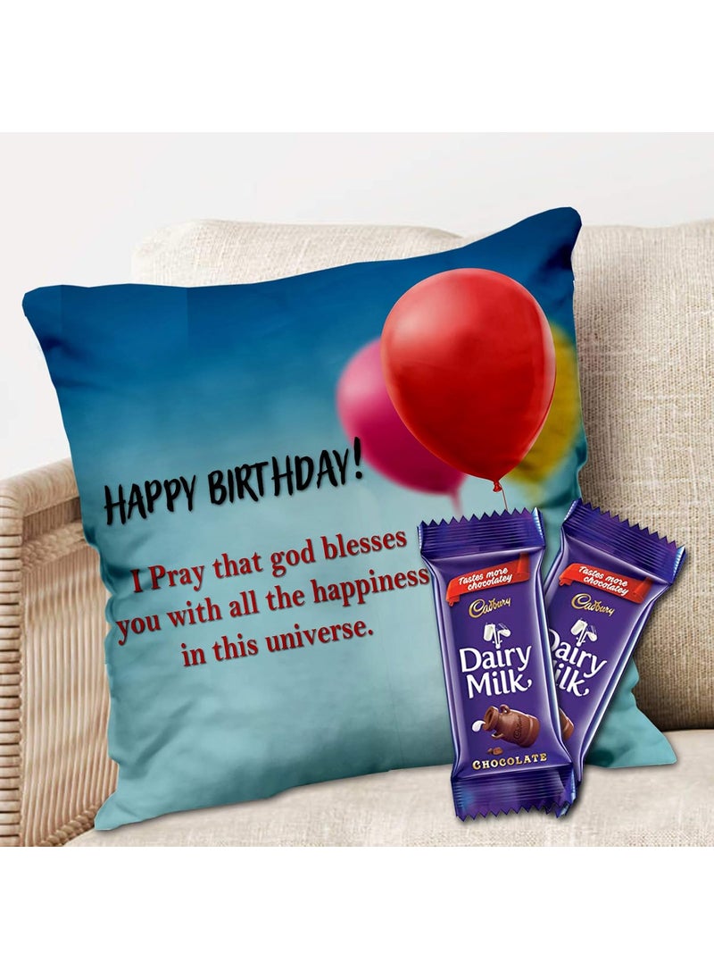 Midiron Birthday Gifts Printed Cushion 16 16 in Gift for Sister Brother Wife Husband Friend Mother Father IZ2073