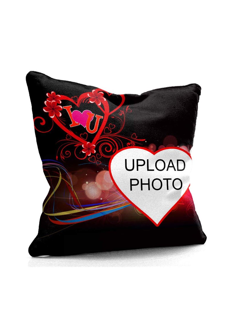 MUKESH HANDICRAFTS Blackout CushionPillow 16x16 Inches Multicolour 1 CushionPillow Cover and 1 Filler Polyester