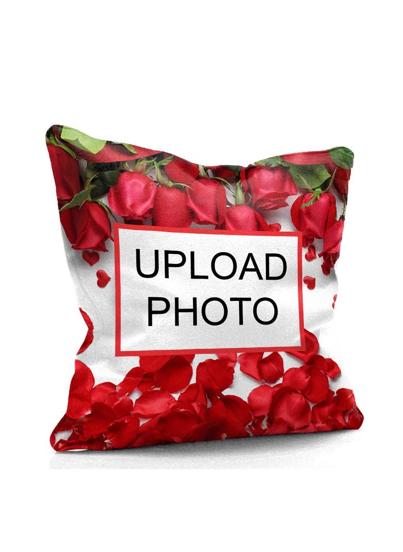 MUKESH HANDICRAFTS Personalized Photo Pillow Multicolour 16x16 inches Standard