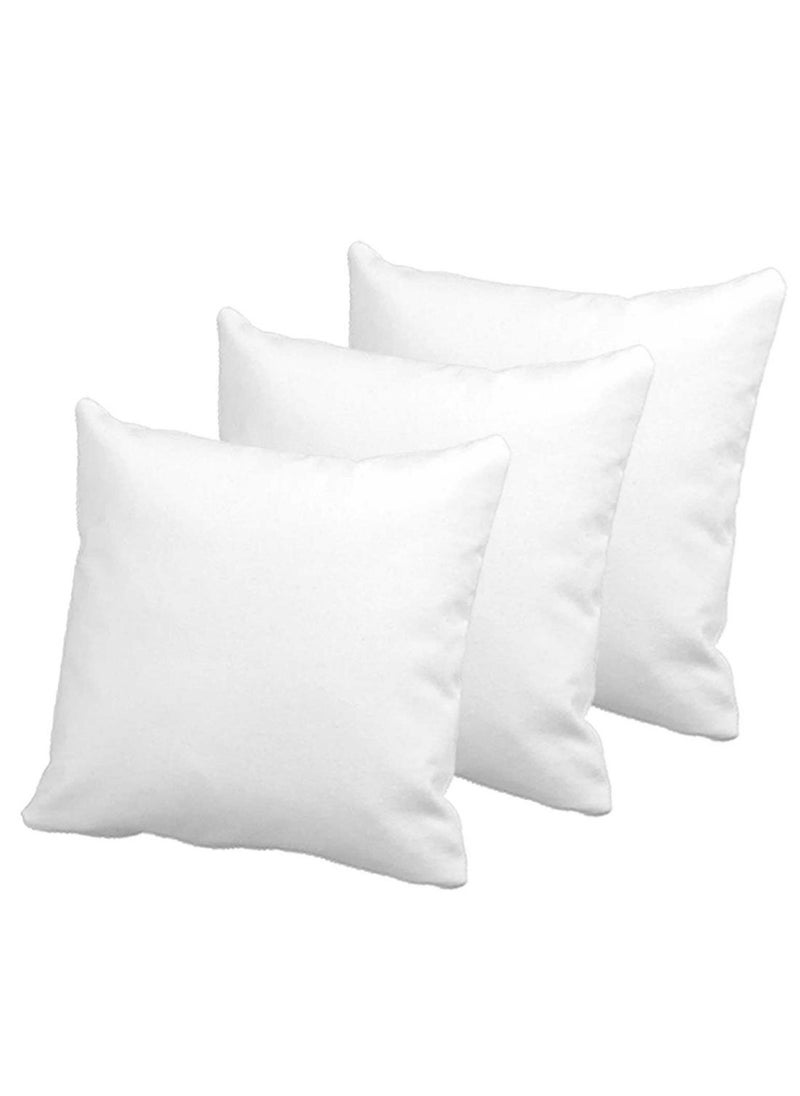 LASER WINGS Microfiber Cushion Filler Set of 3 16x16 niches or 40x40cm White