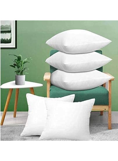AZDAH Extra Soft Microfiber Filled Cushion FillerThrow Pillow 22X22 Inches 55X55 cm Pack of 5