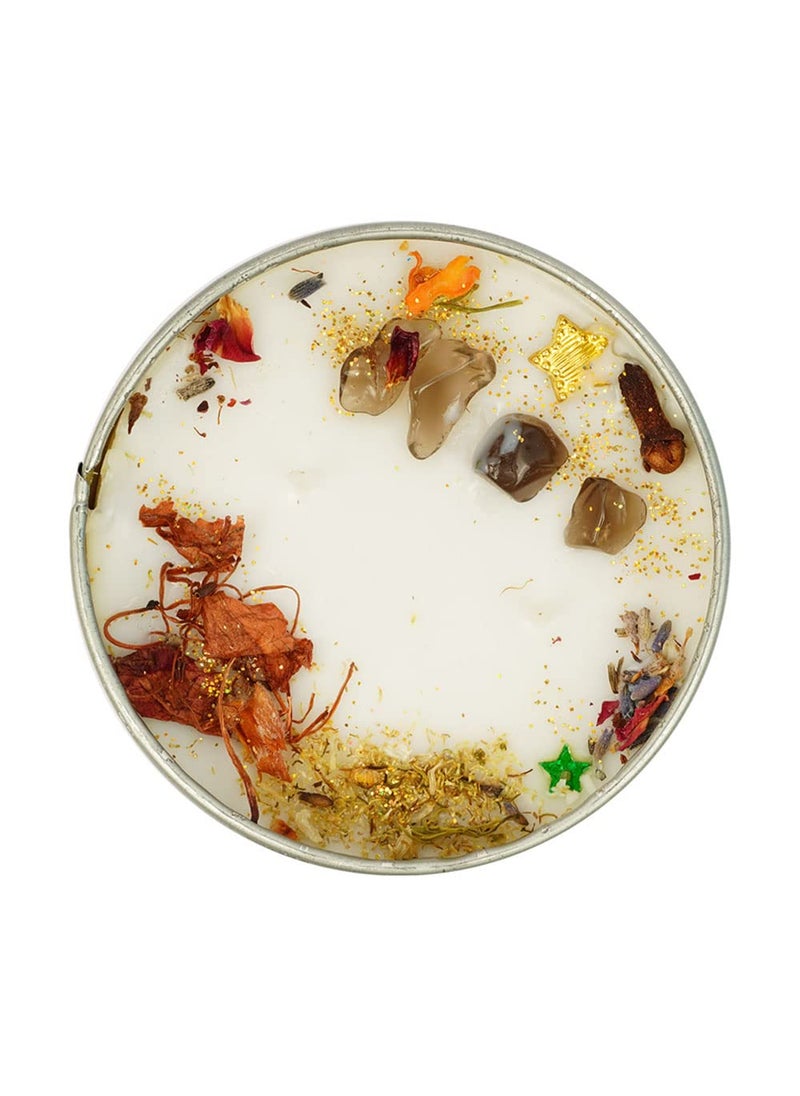 Divine Senses Spell Candles smoky quartz Candle purify shed Negetivity Natural Soy wax Manifestation Candle aromatherapy candles Ritual Double Wick Candle Smoky Quartz