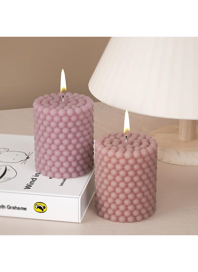 CANDLEVANNAH Aroma Scented Soy Wax Customize Cylindrical Ball Candle 160 gm 10 Hrs Luxury Aroma Therapy Cylindrical Ball Design Scented Candles for Home Decor Gift Set Customize Colour Scent