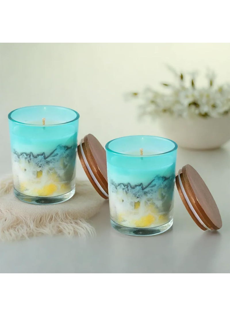 The Better Home Scented Candles for Home Dcor 30Hrs Burn Time Set of 2 Aroma Scented Candles for Bedroom Reusable Melamine JarHome Dcor ItemsDiwali Decoration Items for Home Dcor Diwali Gifts