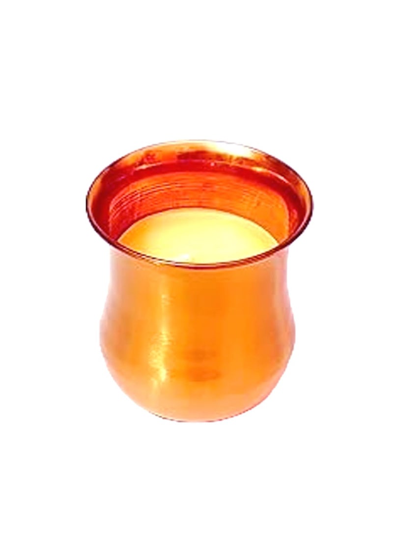 Itisha Treendzs Scented Candles Lavender Sage Fragrance Brass Jar Soy Wax Size 95 x 8 cm