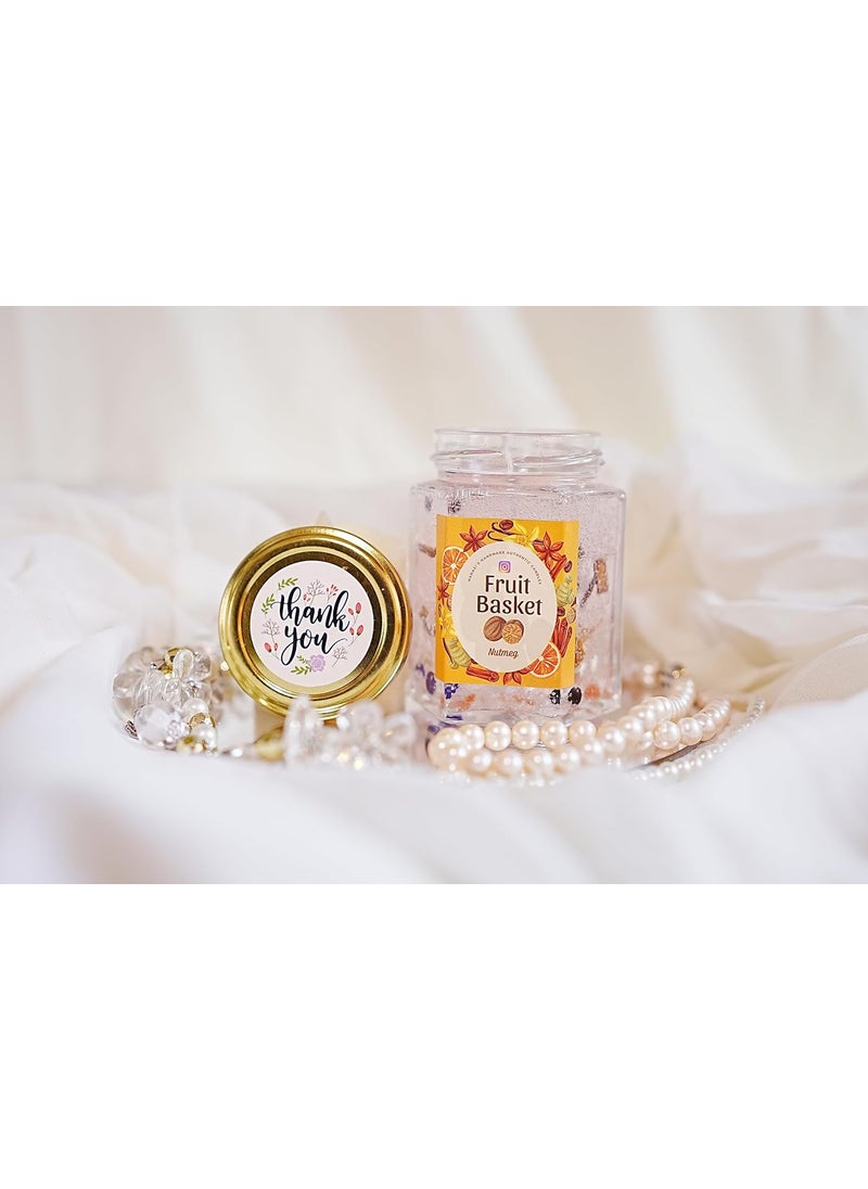 Manasis Handmade Authentic Candles Aromatic Scented Gel Jar Candle with Eternal Natural Ingredient
