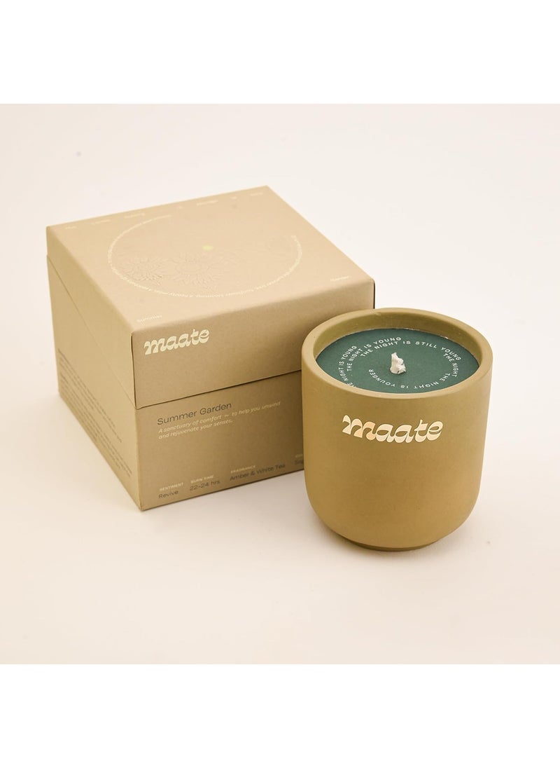 Maate Premium Scented Candle with Ceramic Jar Scented Candles for Home Decor PlantBased 100 Soy Wax Aromatherapy Upto 24 Hour Long Burning Luxury Gift for All Occasions