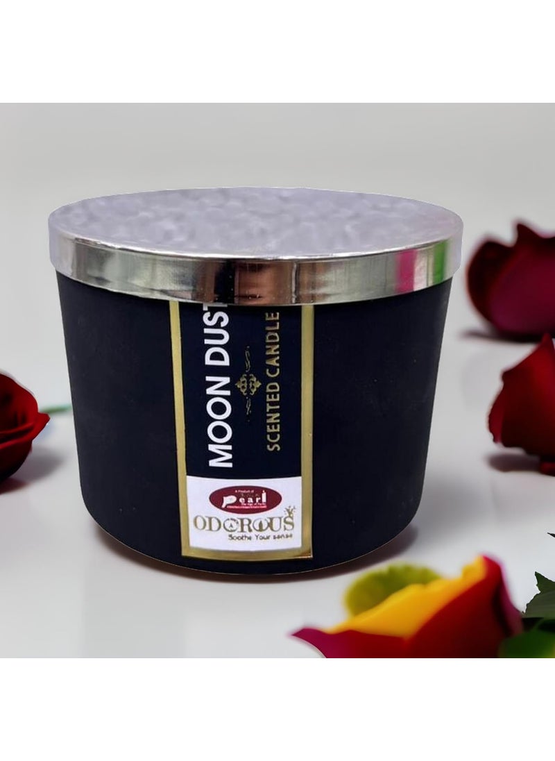 The Decor Affair 1 Pcs LongLasting Luxury Scented Candle for a Sensual and Relaxing Experience Moon Dust Fragrance