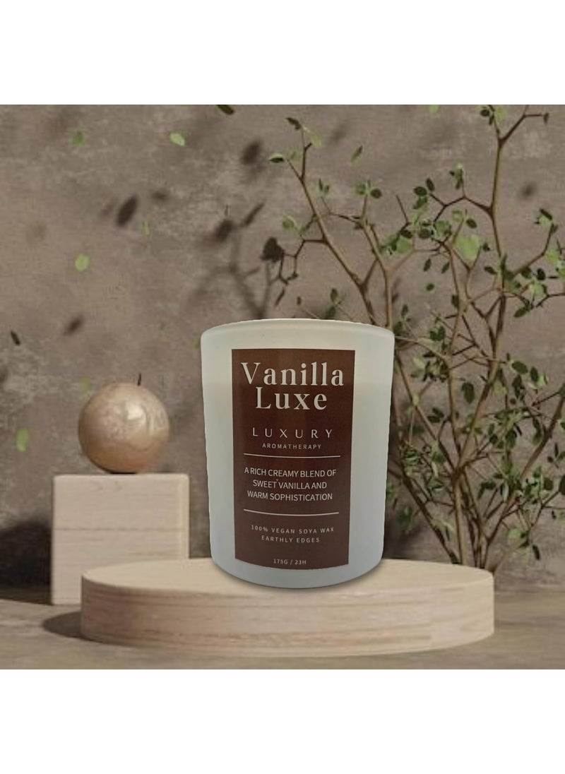 Earthly Edges Exquisite Luxury Eternal Jar Scented Candle Premium Fragrances for All Occasions Elegant Homes Gifting Vanilla Luxe