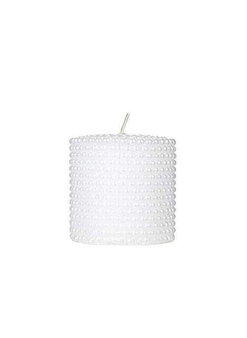 The Decor Affair 1 Pcs Celestial Aroma of This Heavenly Fragranced Beaded Candle Accentuated by its Dazzling White Charm Elevating The Atmosphere to New Heights