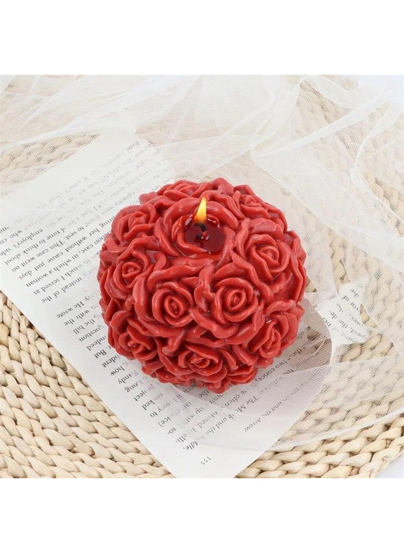 Enchanted Blooms of Eternity Exquisite 3D Rose Scented Floral Mini Candle with Unique Design and LongLasting Fragrance