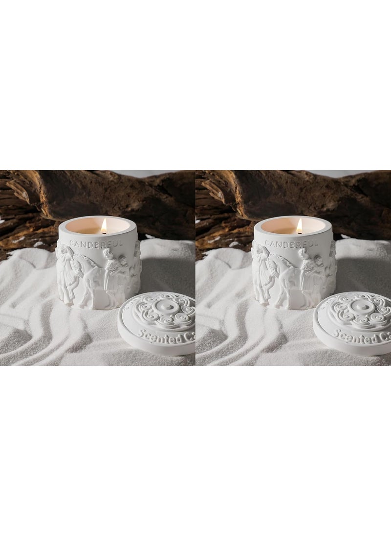 The Better Home Scented Candles for Home Dcor 25Hrs Burn Time Set of 2 Aroma Scented Candles for Bedroom Reusable JarHome Dcor ItemsDiwali Decoration Items for Home Dcor Diwali Gifts