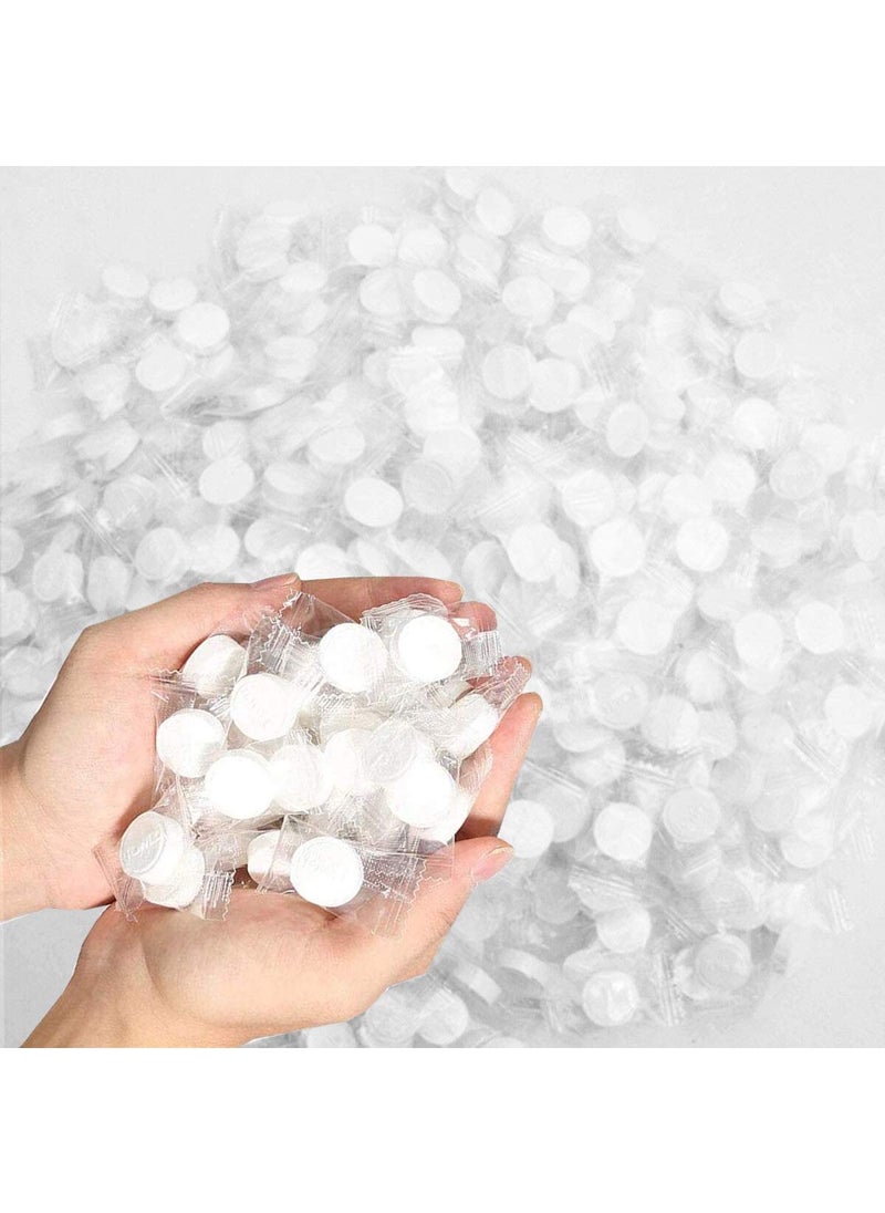 Style Keepers 300 Pcs Compressed Towel Coin Tissues Portable Wipe Napkin Paper Tablets NonWoven Disposable Compressed Cotton Coin Tissue Towel Home Hand Wipes for Travel Camping Beauty Salon Outdoor 300