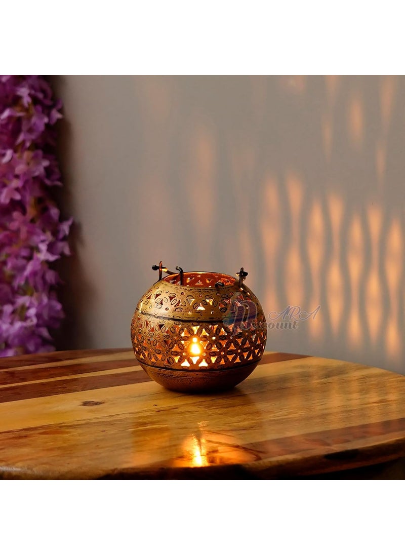 Discount ARA Antique Lota Tealight Holder for Living Room DecorationPooja Room Decorative ItemDiwali Decoration Items