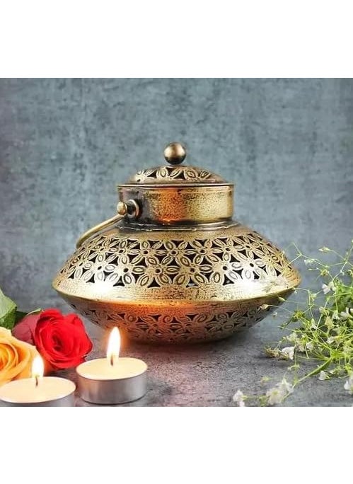 Vipron Caast Iron Dhoop Degchi Candle Stand