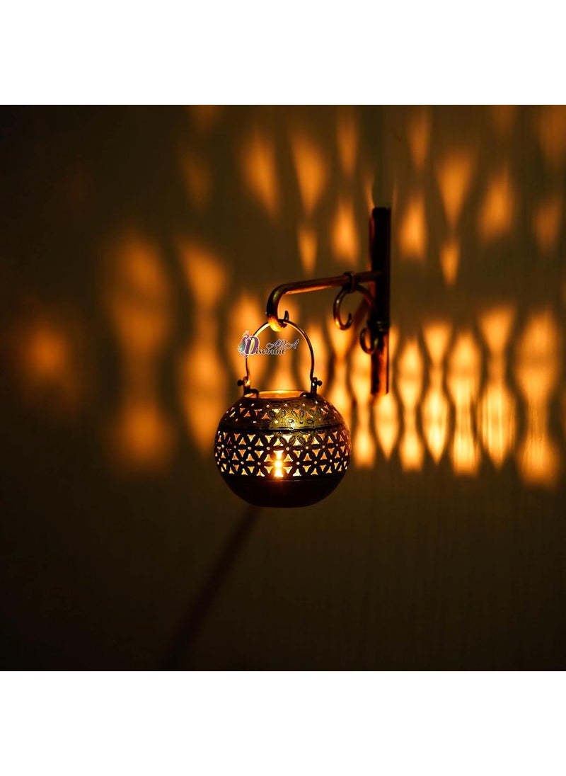 Discount ARA Tealight candle Holder Antique Gold Finish Decorative Items for Wall Hanging Home Decor Items for Living Room Bedroom I Drawing RoomCandle Holders Candle Stand Wall Hanging Item for Living RoomHome EntranceBalcony Hotels Gifts