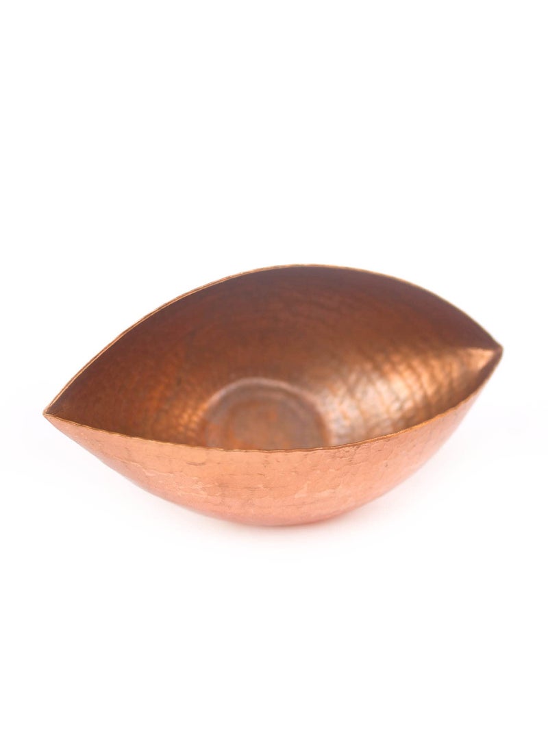 DeKulture Handmade Pure Copper Trinetra Pod Votive T Light Holder Candle Bowl Diya Ideal for Home Table Decoration 5x25x275 LWH Inches