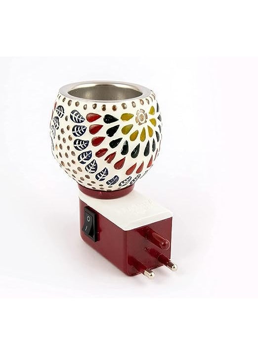 Phezent Kapoor Dani Night Lamp Electric Incense BurnerAroma Kapoor DaniElectirc Kapur Burner Electirc Dhoop Dani Night Lamp with Switch for Home Gift