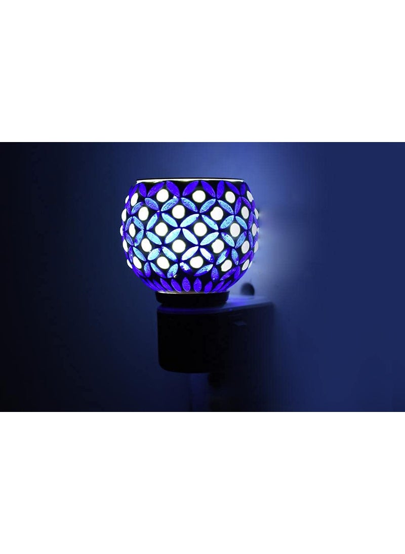 DEVI EZONE Ceramic Kapoor Dani with Night Lamp Electric Incense Burner