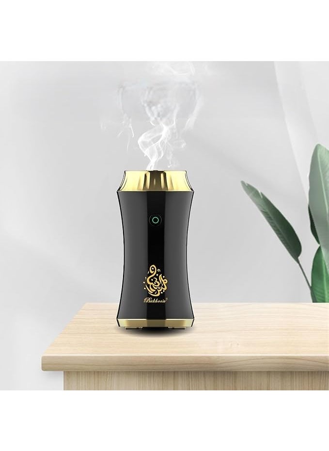 IGNOTI Portable Mini Incense Burner Bakhoor Rechargeable USB Aroma Diffuser Electric Arabic Incense Holder Muslim Home Decoration