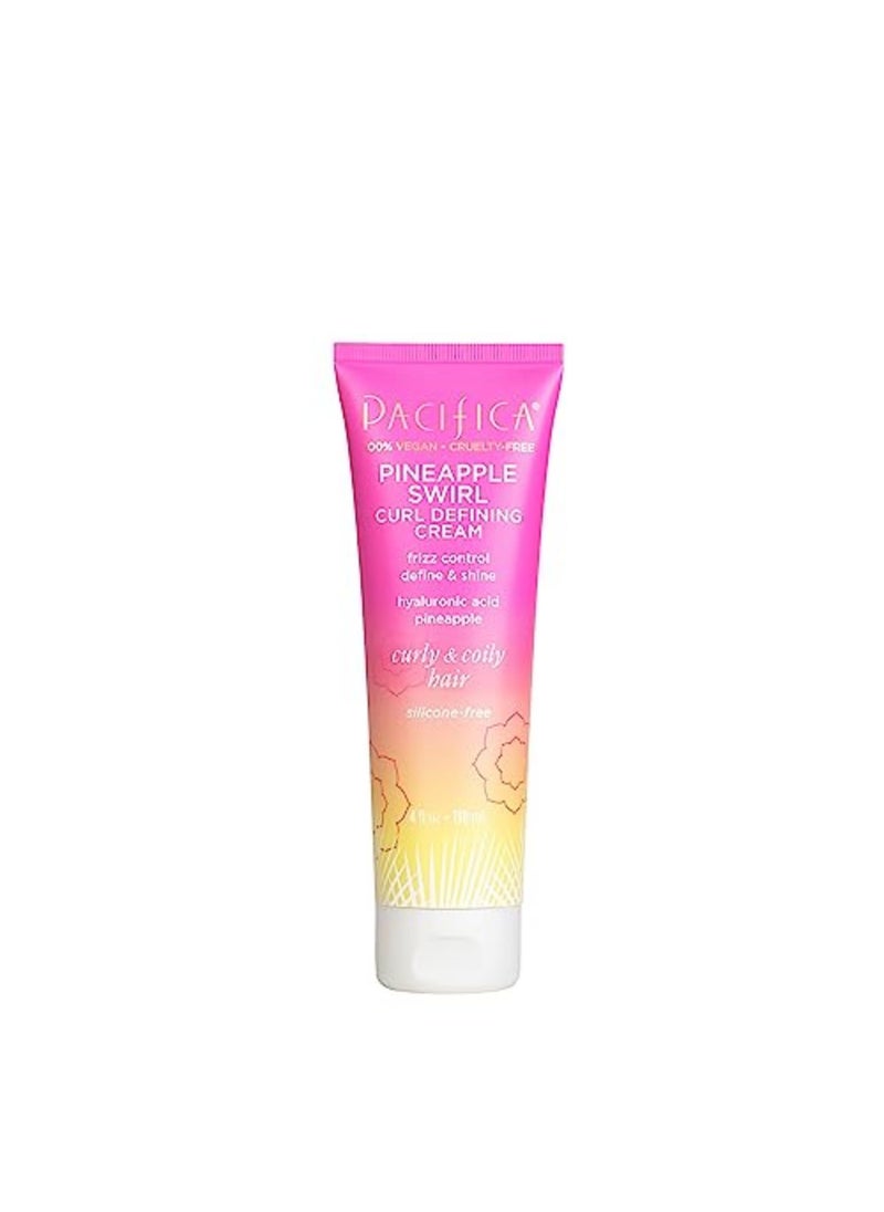 Pacifica Beauty Pineapple Swirl Curl Defining Cream, 100% Vegan & Cruelty Free, 4 Fl Oz